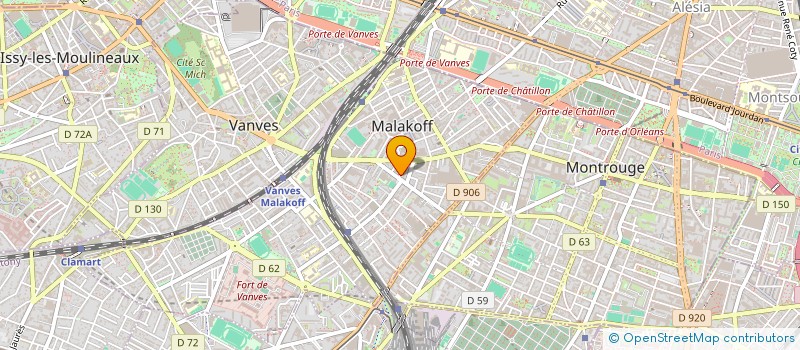 localisation de l'entreprise INFRARESEAU  MALAKOFF