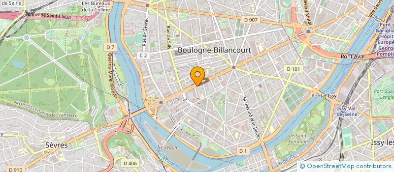 localisation de l'entreprise INFRAROUGE à BOULOGNE-BILLANCOURT