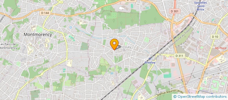 localisation de l'entreprise INFRASTRUC URBAINES CONSEIL ASSISTANCE  GROSLAY