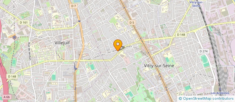 localisation de l'entreprise INFRASTRUCTURE à VITRY-SUR-SEINE