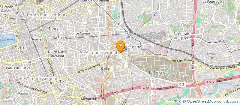 localisation de l'entreprise INFRASTRUCTURES ET ELECTROTECHNIQUES à MARSEILLE