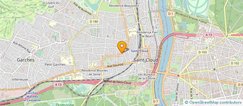localisation de l'entreprise INFRASWAP à SAINT-CLOUD