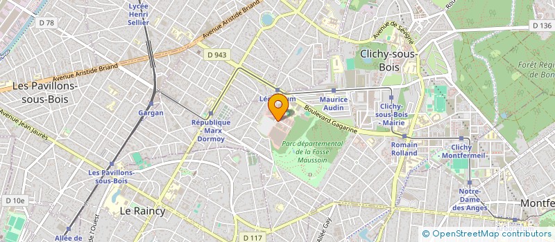 localisation de l'entreprise INFRATER à CLICHY-SOUS-BOIS