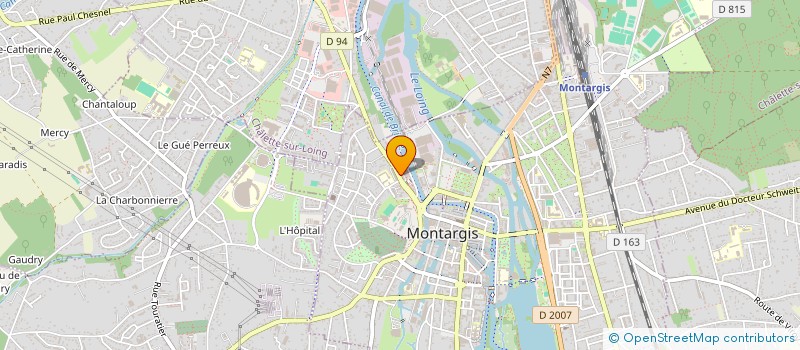 localisation de l'entreprise INFRETEL  MONTARGIS