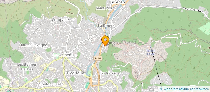 localisation de l'entreprise INFUSION FLORALE  TOULON