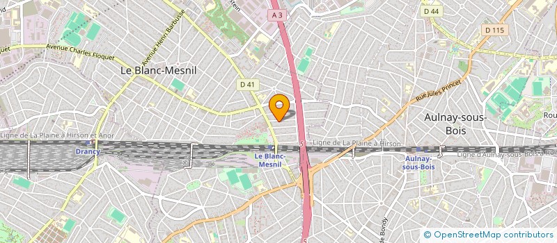 localisation de l'entreprise INFUSTATION à LE BLANC-MESNIL