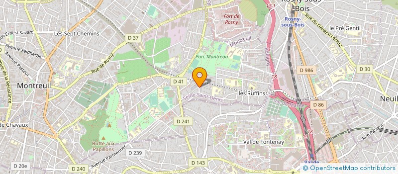 localisation de l'entreprise ING DECORENOV à MONTREUIL