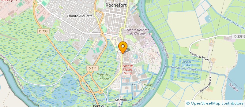 localisation de l'entreprise ING - IMPRESSION NOUVELLE GENERATION  ROCHEFORT