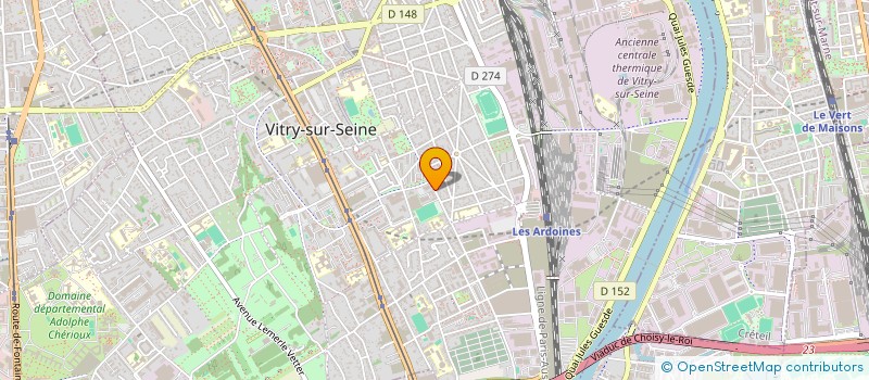 localisation de l'entreprise ING&TECH à VITRY-SUR-SEINE