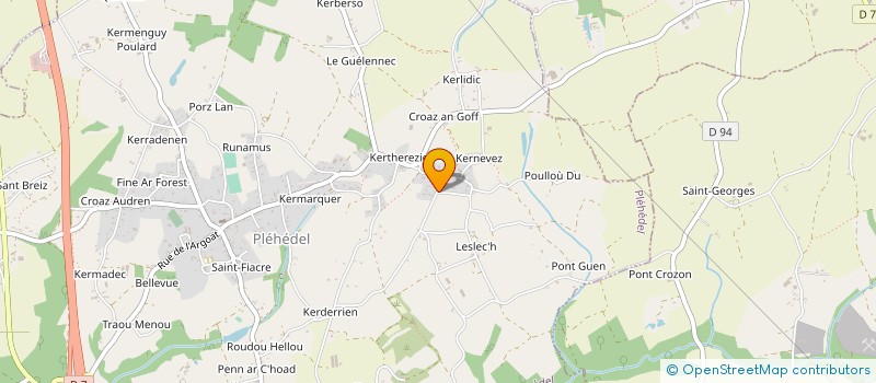 localisation de l'entreprise INGA  PLEHEDEL