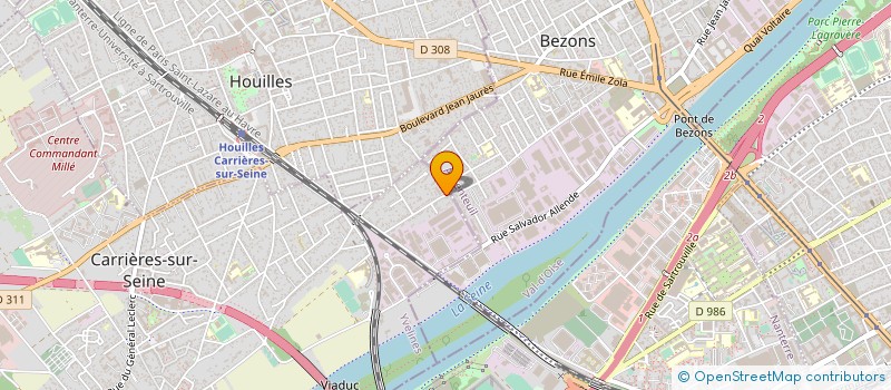 localisation de l'entreprise INGA RENOVATION à CARRIERES-SUR-SEINE