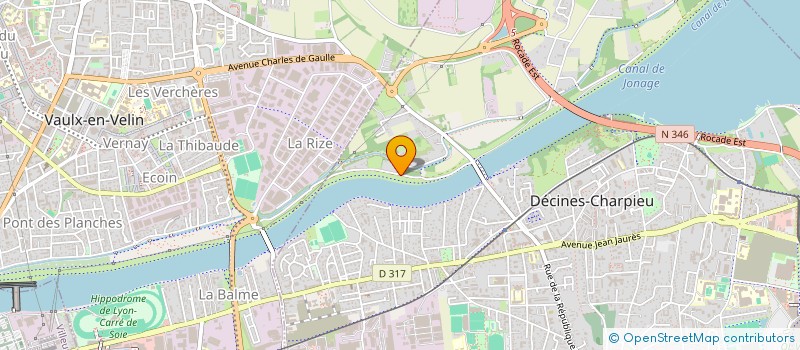 localisation de l'entreprise INGAFO à DECINES-CHARPIEU
