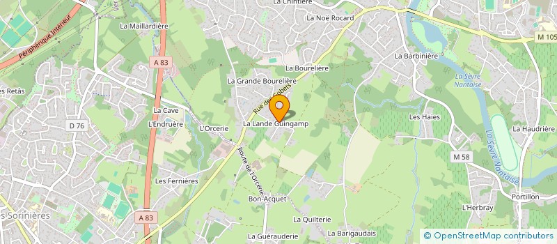 localisation de l'entreprise INGAGE  VERTOU