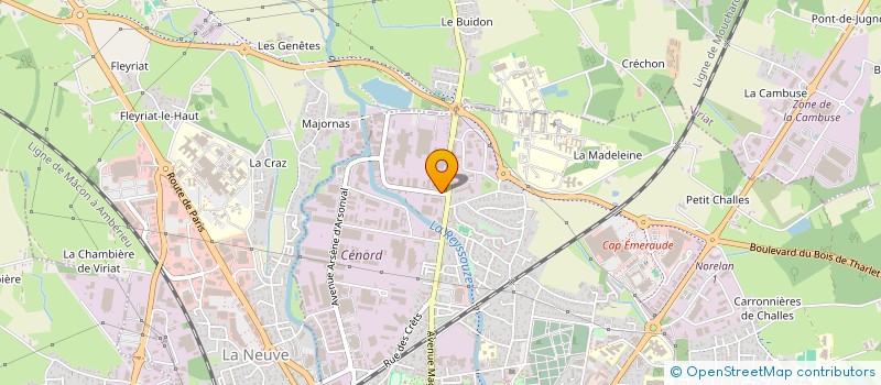 localisation de l'entreprise INGCONSEIL à BOURG-EN-BRESSE