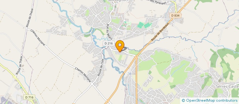 localisation de l'entreprise INGE à SERRES-CASTET