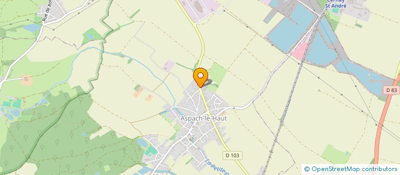 localisation de l'entreprise INGE BOIS  ASPACH-MICHELBACH