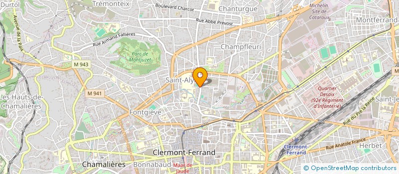 localisation de l'entreprise INGE. C.M. - INGENIERIE CONSTRUCTIONS METALLIQUES  CLERMONT-FERRAND