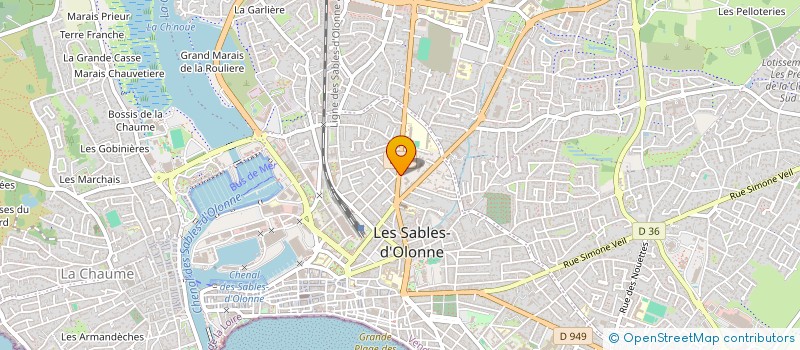 localisation de l'entreprise INGE'CONCEPT à LES SABLES D'OLONNE