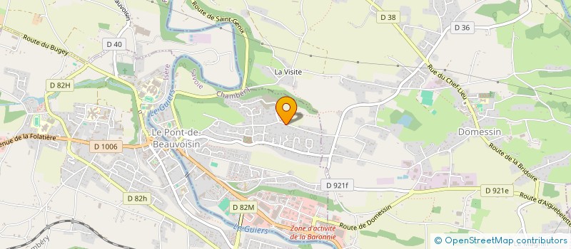 localisation de l'entreprise INGE.H  LE PONT-DE-BEAUVOISIN