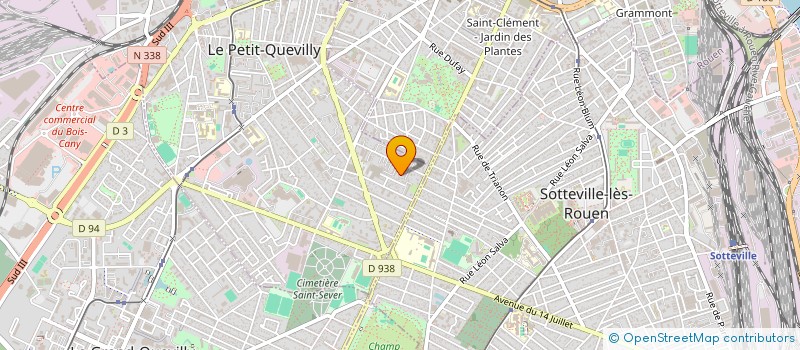 localisation de l'entreprise INGE-LAB à LE PETIT-QUEVILLY