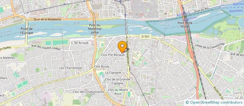 localisation de l'entreprise INGE-LOIRE à ORLEANS