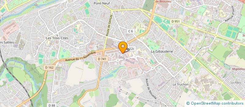localisation de l'entreprise INGE MO à POITIERS
