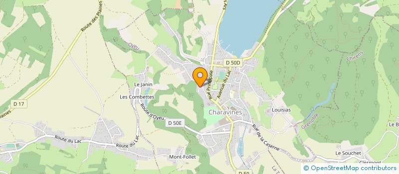 localisation de l'entreprise INGE-PLAN  CHARAVINES