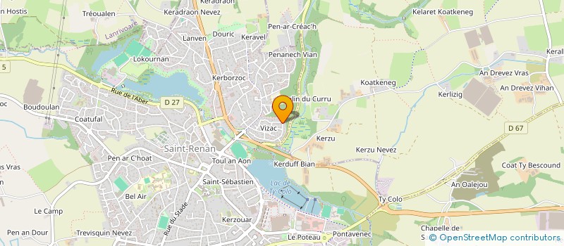 localisation de l'entreprise INGEAS  SAINT-RENAN