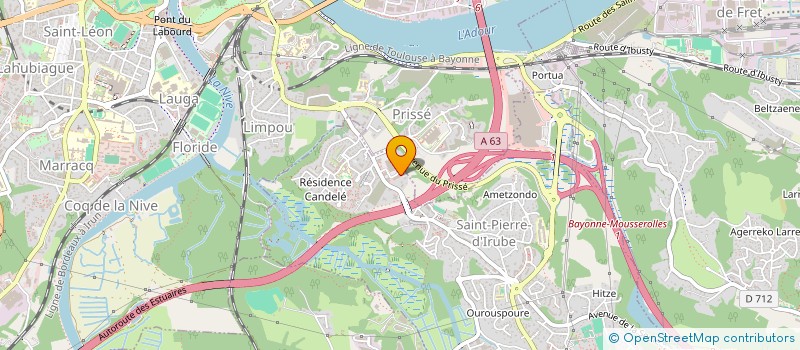 localisation de l'entreprise INGEAU CONSEILS à SAINT-PIERRE-D'IRUBE