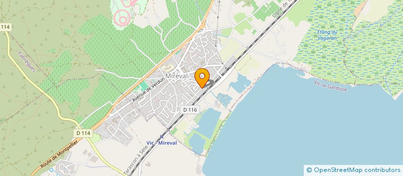 localisation de l'entreprise INGEBAT 34  MIREVAL