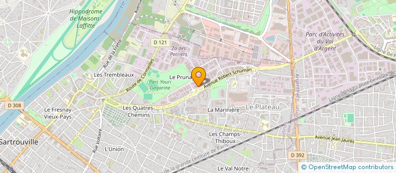 localisation de l'entreprise INGEBAT SERVICES  SARTROUVILLE