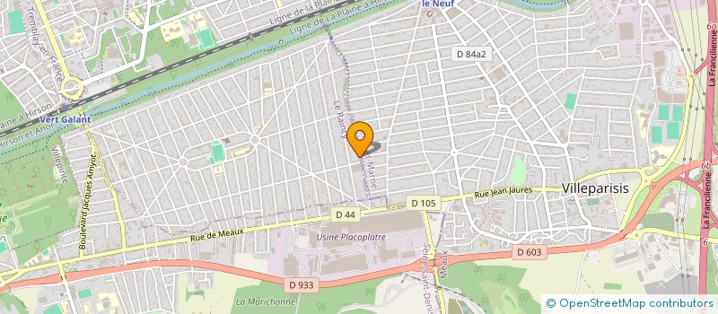 localisation de l'entreprise INGECAD à TREMBLAY-EN-FRANCE