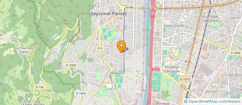 localisation de l'entreprise INGECEM à SEYSSINET-PARISET