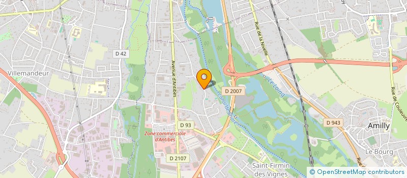 localisation de l'entreprise INGEFIE à AMILLY