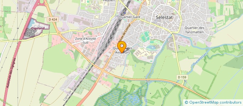 localisation de l'entreprise INGEFITEC  SELESTAT