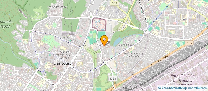 localisation de l'entreprise INGEFIX à ELANCOURT