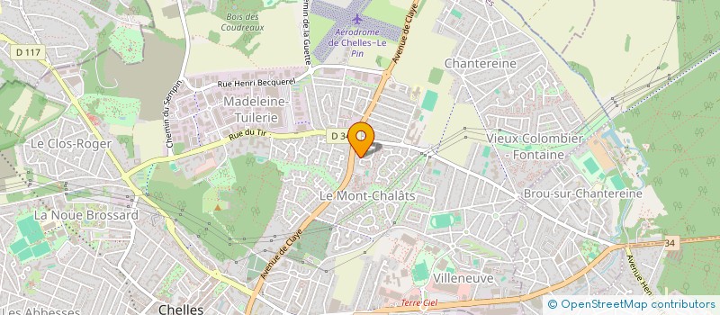 localisation de l'entreprise INGEFOR à CHELLES