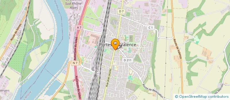 localisation de l'entreprise INGEFORM  PORTES-LES-VALENCE