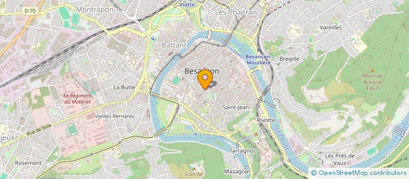 localisation de l'entreprise INGEFORMATION CONSEIL  BESANCON