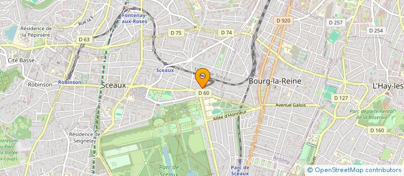 localisation de l'entreprise INGEFRANCE à SCEAUX
