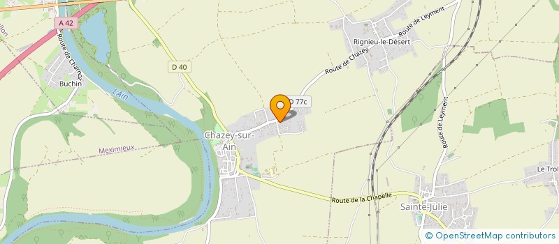localisation de l'entreprise INGEGRAM à CHAZEY-SUR-AIN
