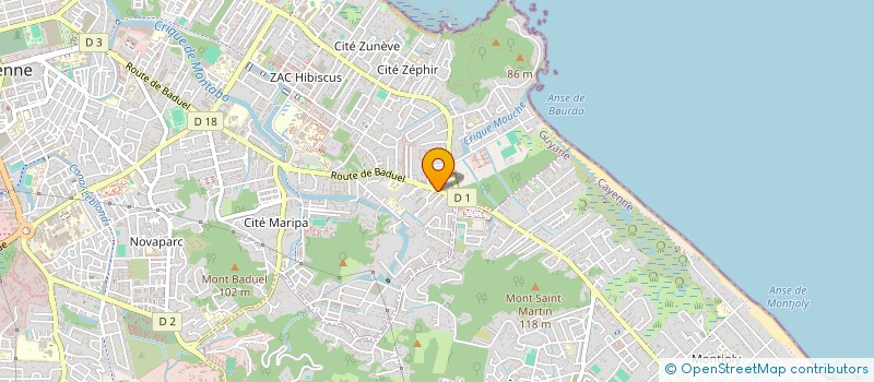 localisation de l'entreprise INGEKO  CAYENNE