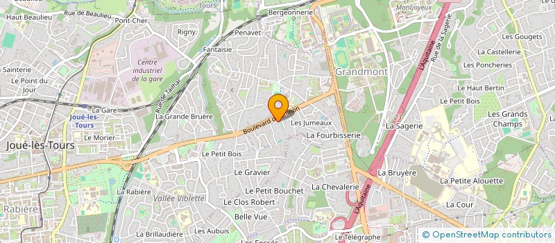 localisation de l'entreprise INGELIGNE à JOUE-LES-TOURS