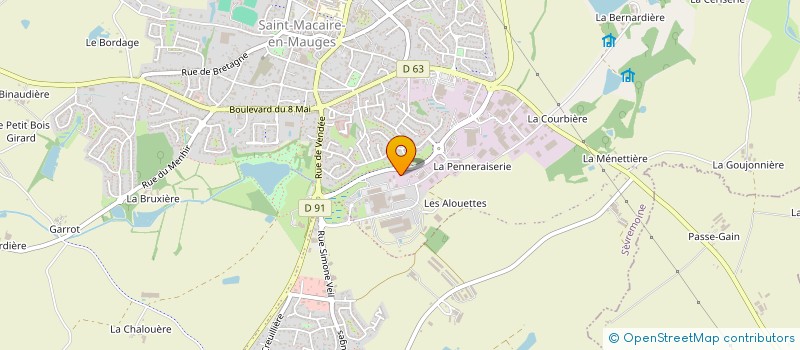 localisation de l'entreprise INGELY à ESSARTS EN BOCAGE