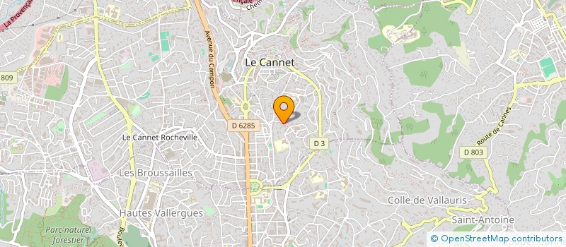 localisation de l'entreprise INGENABLE CONSULTING à LE CANNET