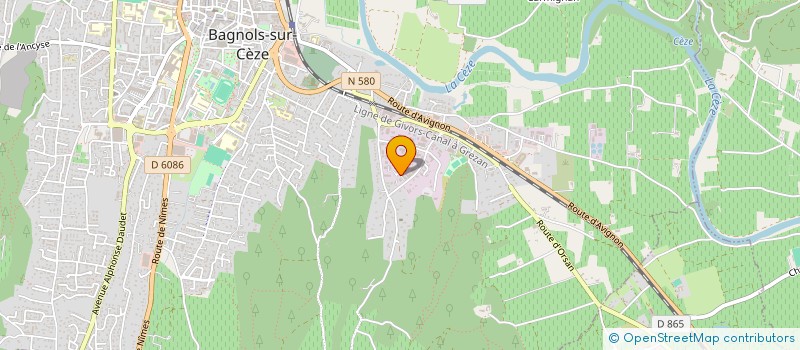 localisation de l'entreprise INGENEERING NUCLEAIRE CONCEPT à BAGNOLS-SUR-CEZE