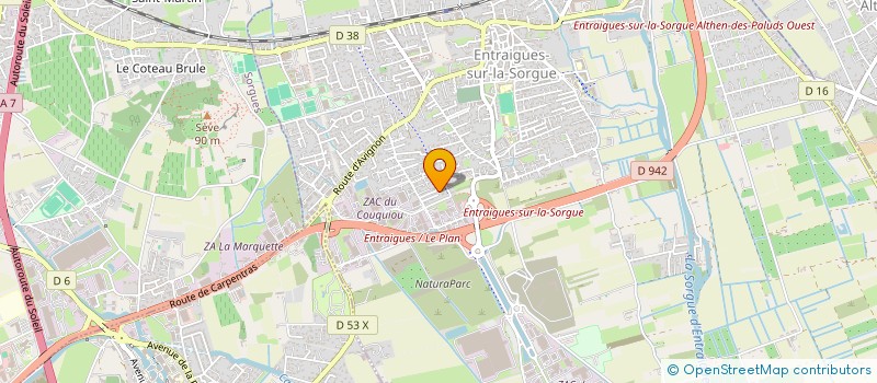 localisation de l'entreprise INGENERIE CONCEPT SYSTEM  ENTRAIGUES-SUR-LA-SORGUE