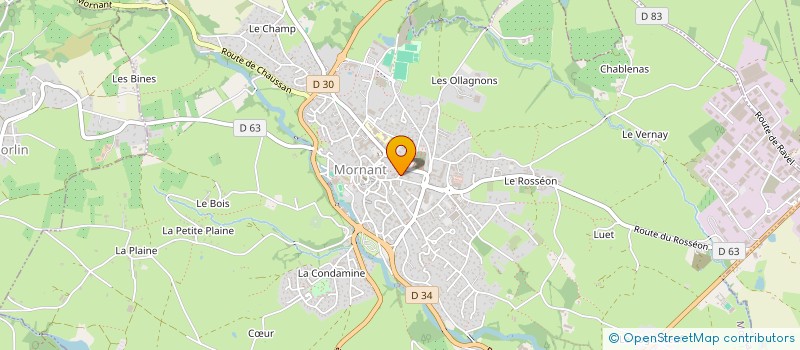 localisation de l'entreprise INGENETEC à MORNANT