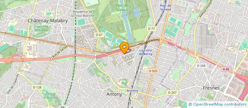 localisation de l'entreprise INGENETUDES à ANTONY