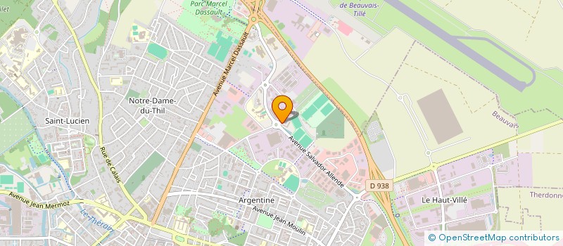 localisation de l'entreprise INGENEX  BEAUVAIS